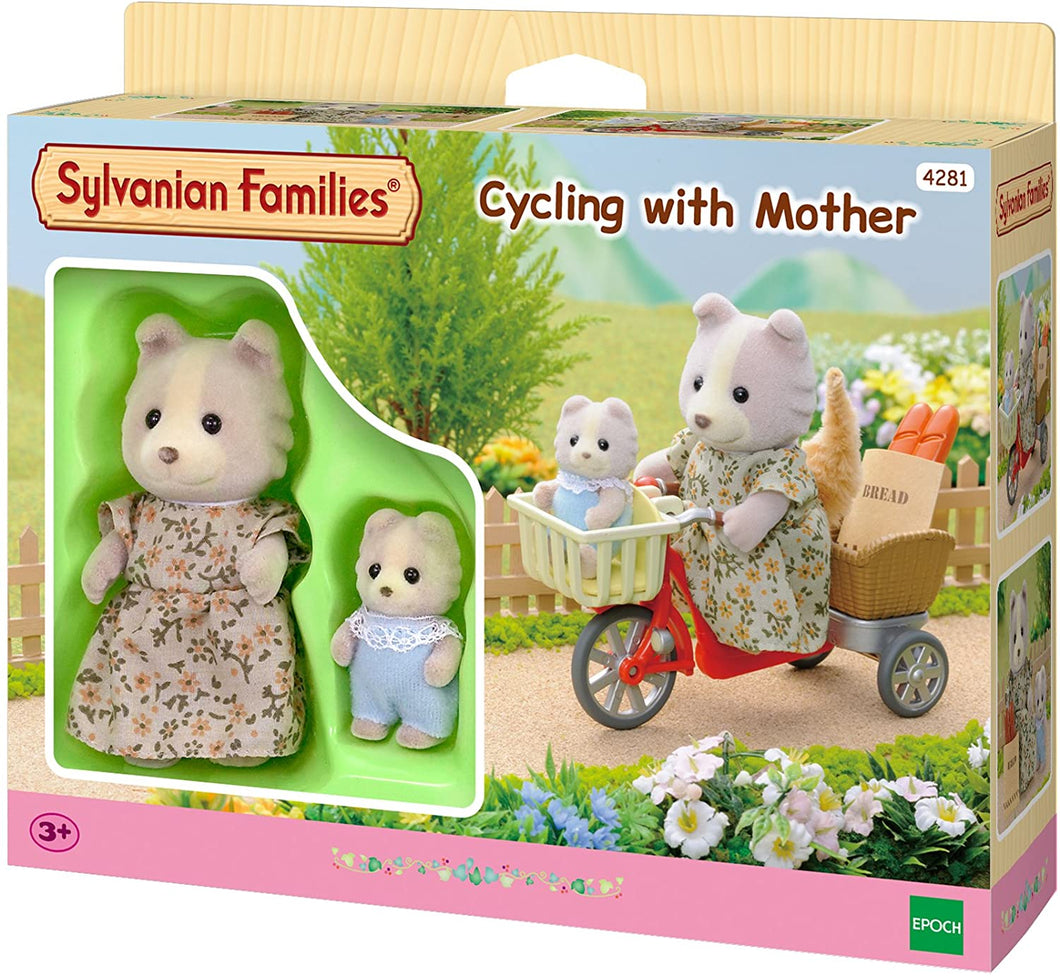 SYLVANIAN FAMILIES CYCLING WITH MOTHER 4281 3+
