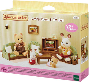 SYLVANIAN FAMILIES LIVING ROOM & TV SET 5287 3+